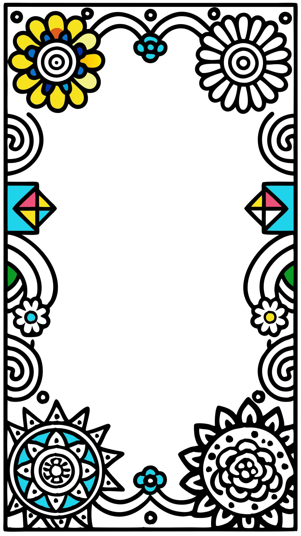 colorful page border